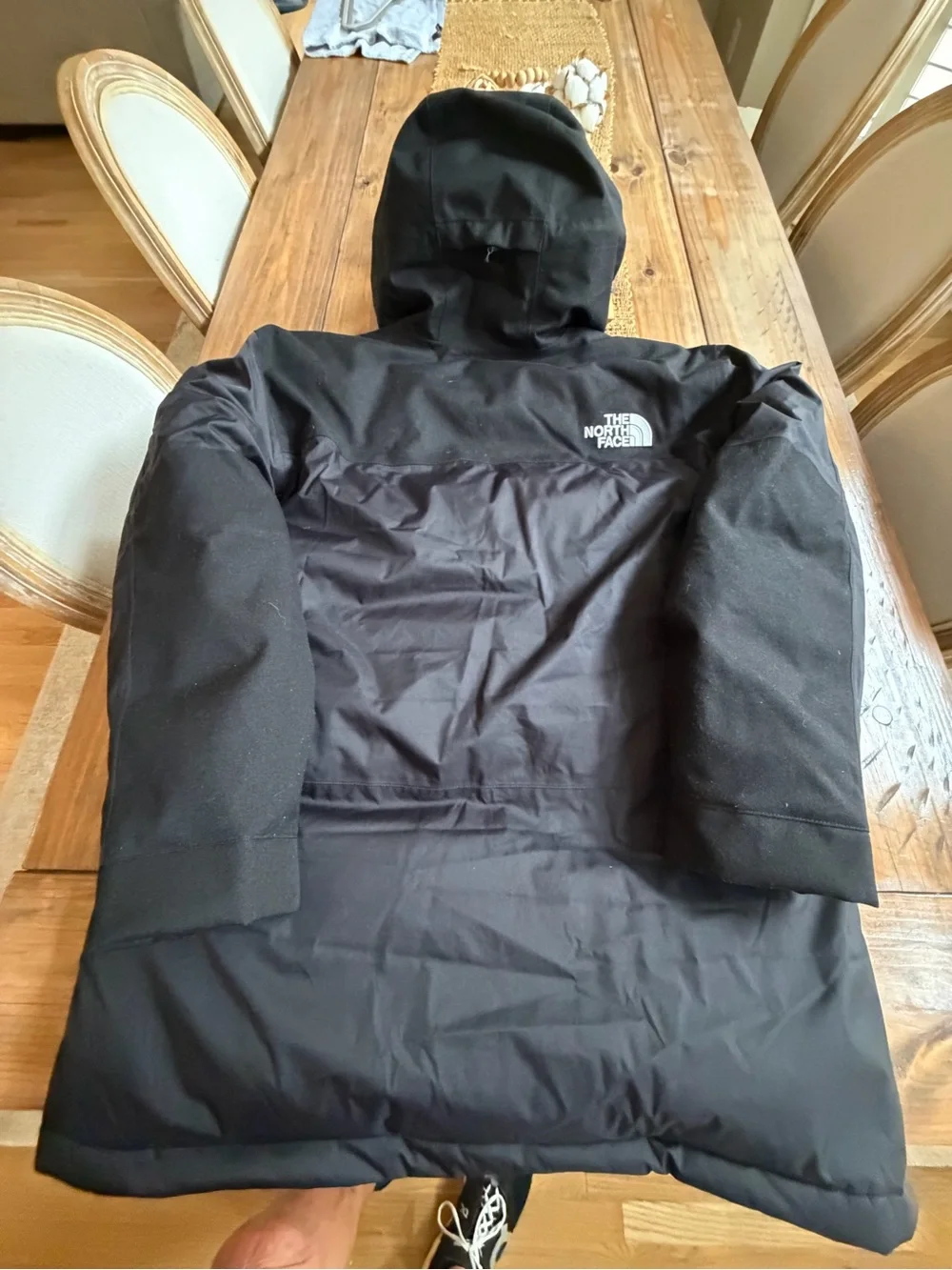 NORTH FACE MCMURDO 550 DOWN PARKA NWOT RET $400 BLACK W FUR